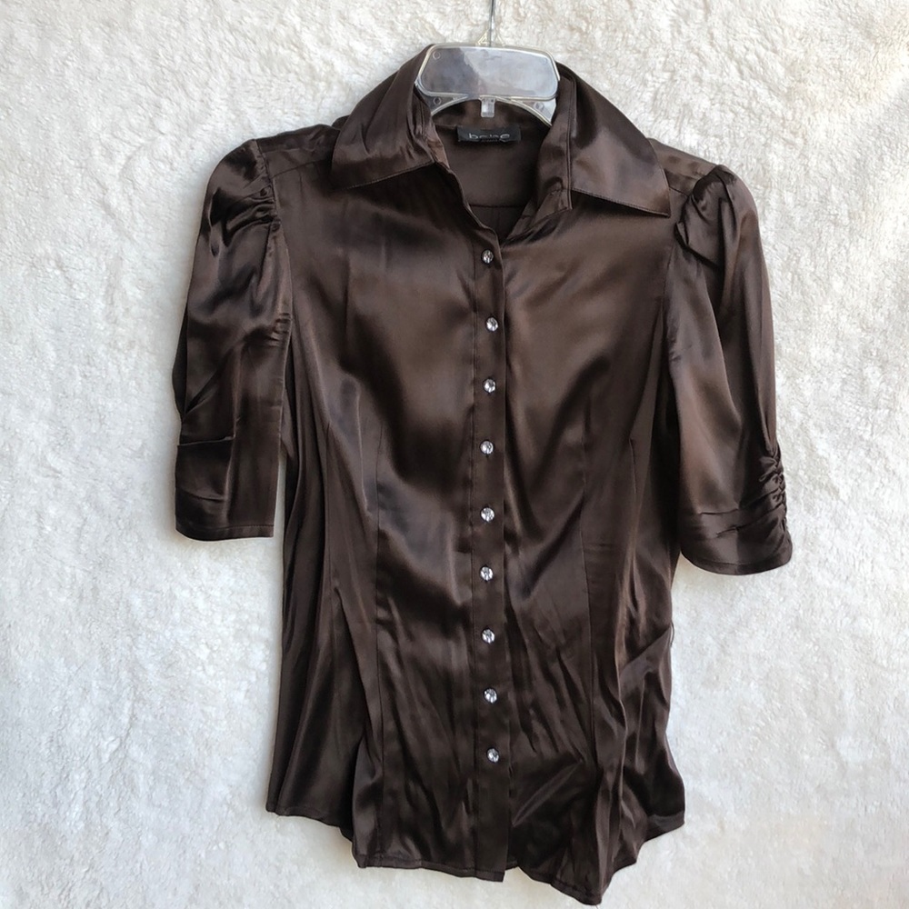 Brown Bebe blouse